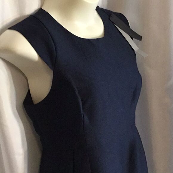 HALSTON EVENING COLLECTION DRESS IN 14 BLUE/BLACK - Picture 4 of 16